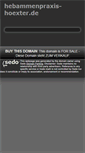Mobile Screenshot of hebammenpraxis-hoexter.de